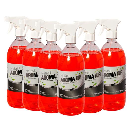 Aromatizante Metasil Aroma Air 1 Litro Kit Com 6 Refil para