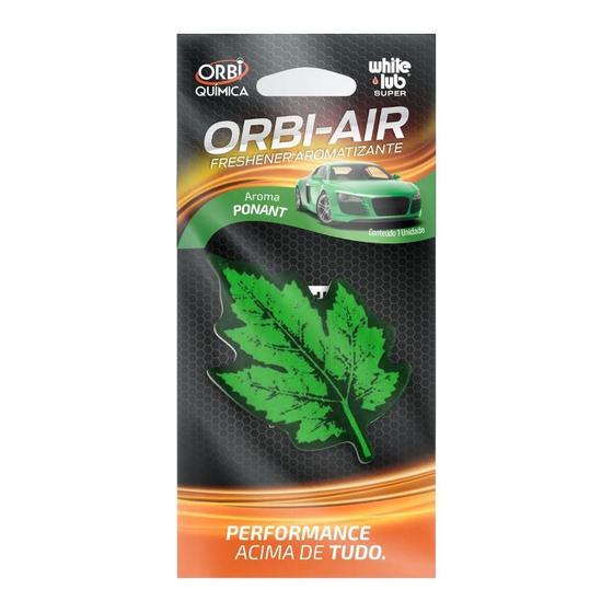 Imagem de Aromatizante Veicular Orbi Folhinha Na Cor Verde - Aroma...