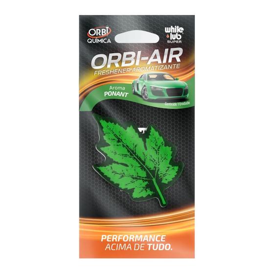 Imagem de Aromatizante Veicular Orbi Folhinha Na Cor Verde - Aroma Ponant