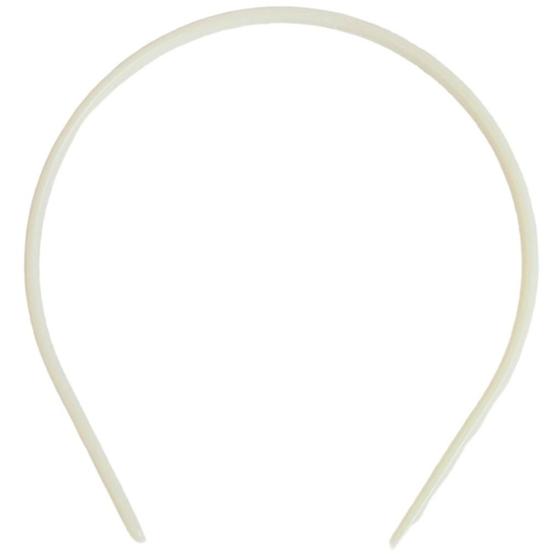 Imagem de Arquinho Para Prender Cabelos 10mm Branco Tiara Com 30 Unidades