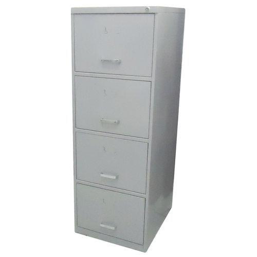 Arquivo De Aço 4 Gavetas P/ Pasta Suspensa C/ Chave Cinza Menor preço em Arquivo De Aço 4 Gavetas P/ Pasta Suspensa C/ Chave Cinza