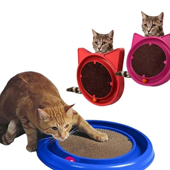 Imagem de Arranhador Brinquedo Gatos Bolinha Interativa Brinquedinho