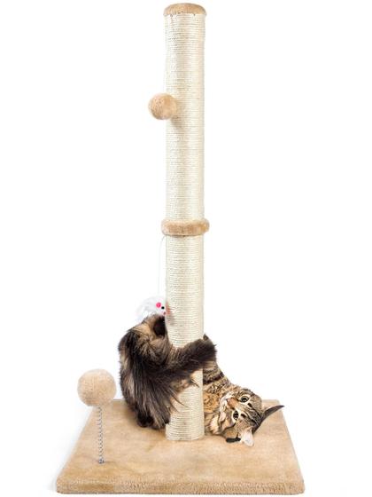 Imagem de Arranhador de Gato ANWA 32cm - Com Brinquedos para Gatos Domésticos