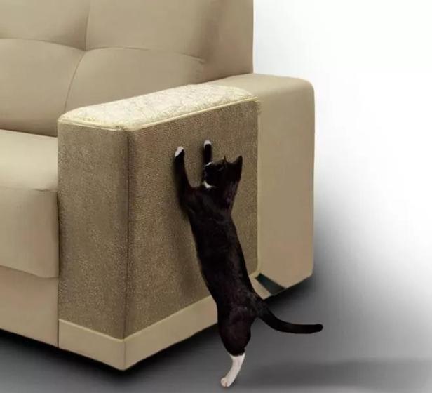 Arranhador de Gatos e Protetor de Sofá - Par - Ame Patas - 2 Peças Bege Menor preço em Arranhador de Gatos e Protetor de Sofá - Par - Ame Patas - 2 Peças Bege