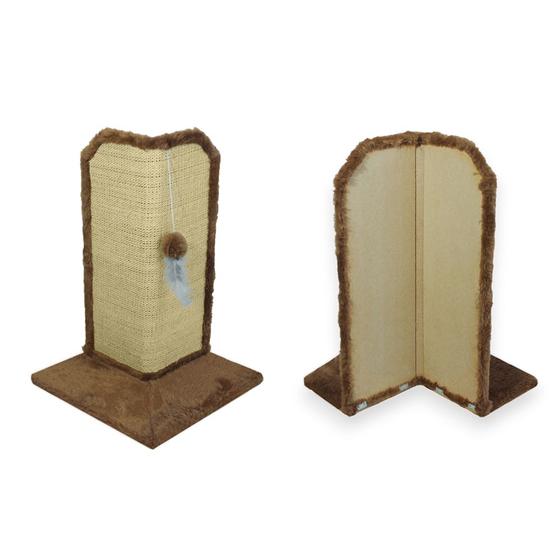 Arranhador Gato Proteção Canto de Sofás Base Externo Brinquedo Bolinha 2 Unidades - Miupet