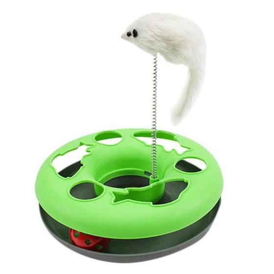 Imagem de Arranhador Gatos Brinquedo Rato Com Mola E Bola Kitty Ball