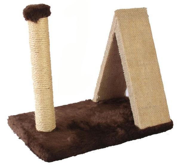 Imagem de Arranhador Mini Poste Com Triângulo - Marrom