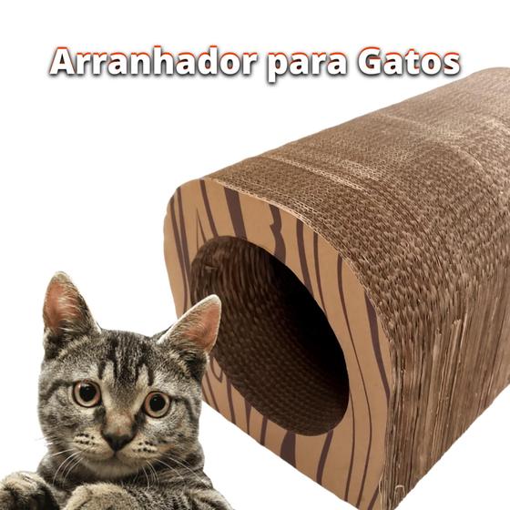 Imagem de Arranhador ninho para gato papelão ondulado