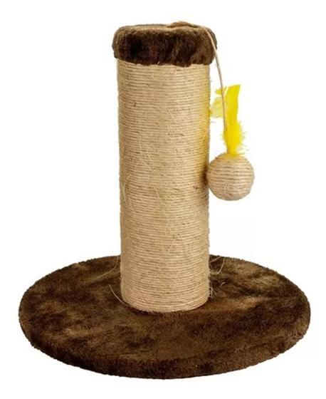 Imagem de Arranhador P/Gatos Poste Mega Com Bolinha De Sisal