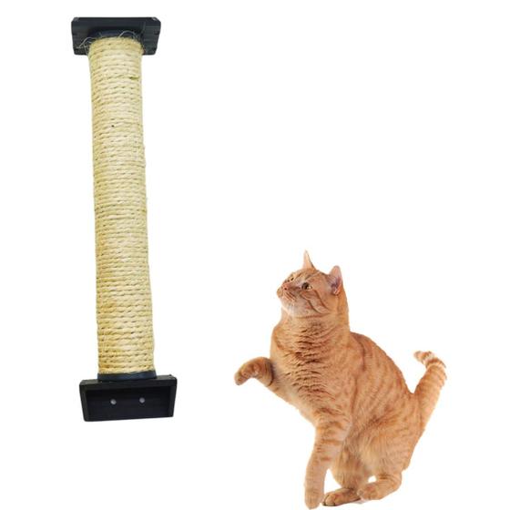 Imagem de  Arranhador Para Gato De Parede Vertical Com Sisal