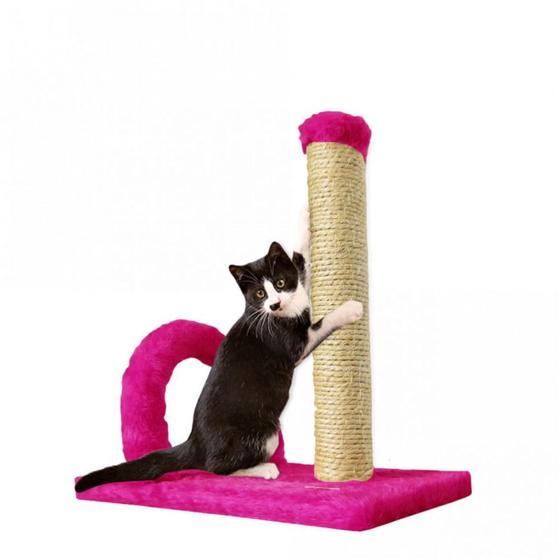 Imagem de Arranhador para Gatos com Torre em Sisal e Arco Pink  Mimos de Bichos 