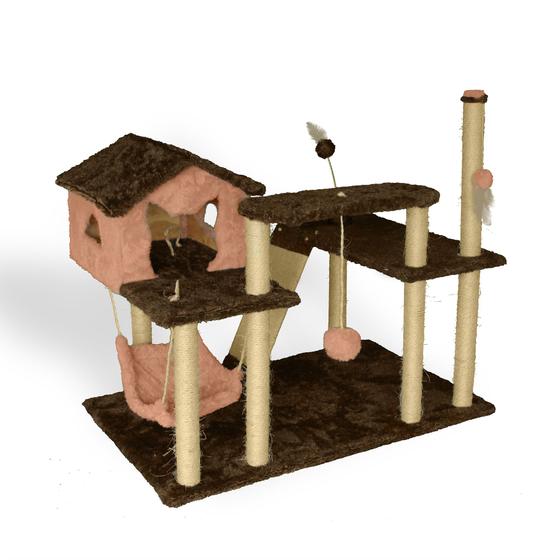 Imagem de Arranhador Para Gatos Playground Casa Para Pets Felinos Brincar Grande Modular Brinquedo