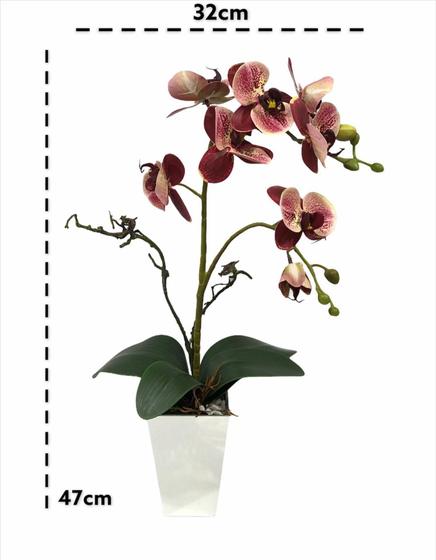 Arranjo Artificial Orquídea Mesclada em Vaso Espelhado-47cm - Sunny Days -  Flor e Planta Artificial - Magazine Luiza