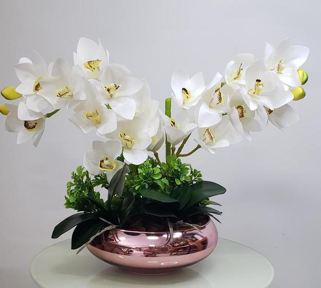 Arranjo Centro De Mesa 2 Orquídeas Brancas Vaso Completo - Outros Livros -  Magazine Luiza