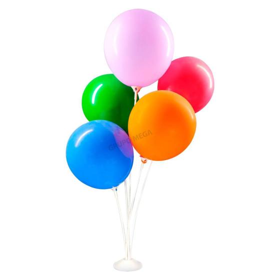 Imagem de Arranjo Enfeite Balões Bexiga Decoração Festa Vareta 45Cm