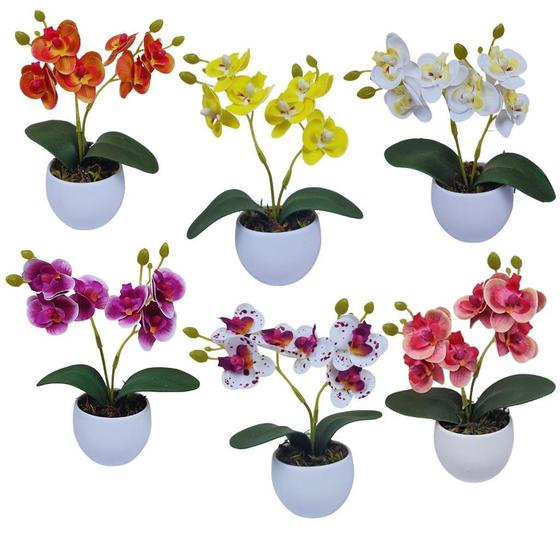 Arranjo Orquideas Mini Planta Artificial Decorativa Vaso - Mommy Decor -  Plantas Artificiais - Magazine Luiza