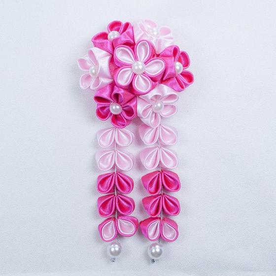 Imagem de Arranjo P/ Cabelo Japones - Kanzashi. Modelo Hortênsia.