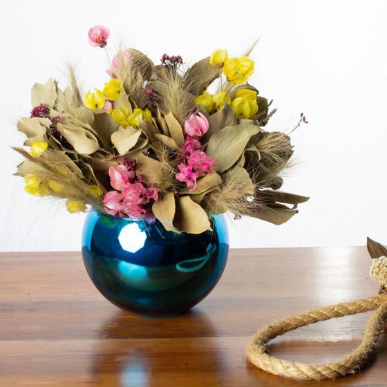 Arranjo + Vaso de Flores Secas Mix Decoração Enfeite - Presente Novidade  Noiva sala - Arranjos de Flores - Magazine Luiza