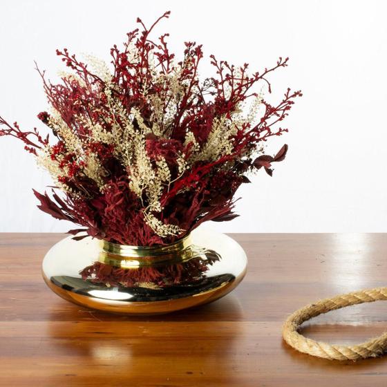 Arranjo + Vaso de Flores Secas Mix Decoração Enfeite - Presente Novidade  Noiva sala - Arranjos de Flores - Magazine Luiza