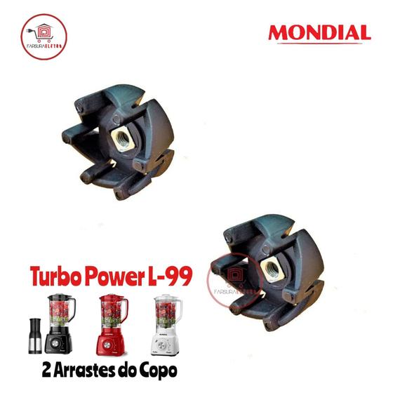 Imagem de Arraste do Copo 2 Peças Liquidificador Mondial Turbo Power L99