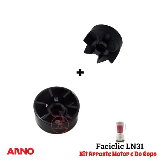 Imagem de Arraste do Copo e do Motor Liquidificador Arno Facilic LN31