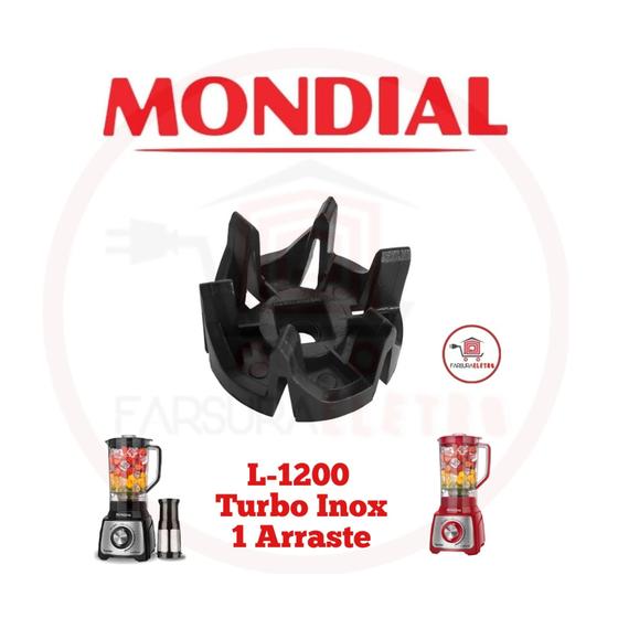 Arraste do Copo Liquidificador Mondial L-1200 Turbo Menor preço em Arraste do Copo Liquidificador Mondial L-1200 Turbo