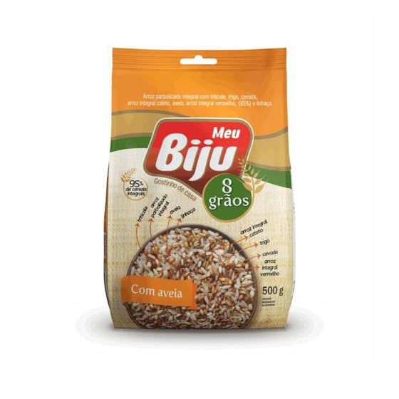 Imagem de Arroz 8 Grãos com Aveia Meu Biju 500g