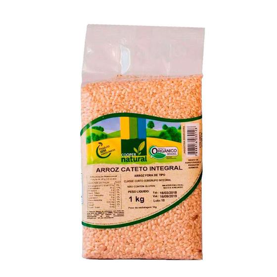 Imagem de Arroz Cateto Integral Orgânico CooperNatural 1kg