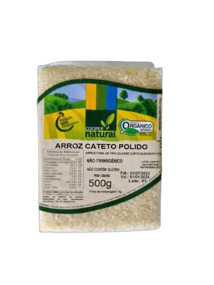 Imagem de Arroz Cateto Polido Orgânico Coopernatural 500G