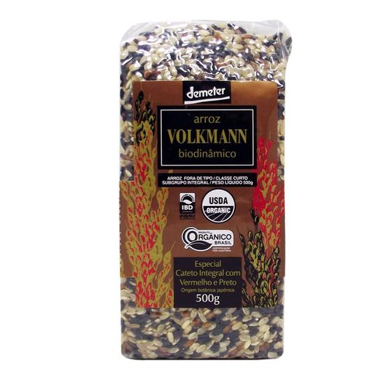 Imagem de Arroz Cateto Vermelho e Preto Integral Volkmann 500g