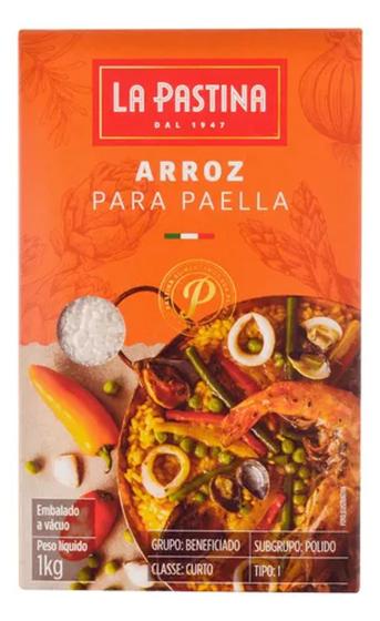 Imagem de Arroz Importado Especial Para Paella La Pastina 1kg À Vacuo.