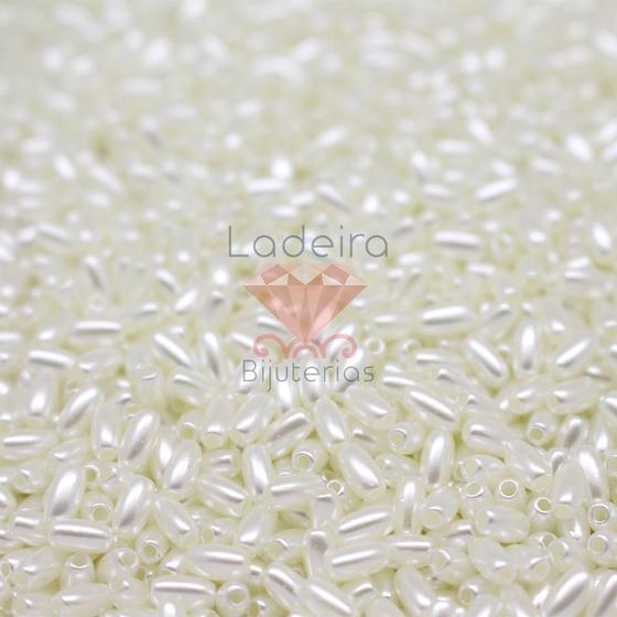 Imagem de Arroz perolado passante 3x6mm em abs com 50gr