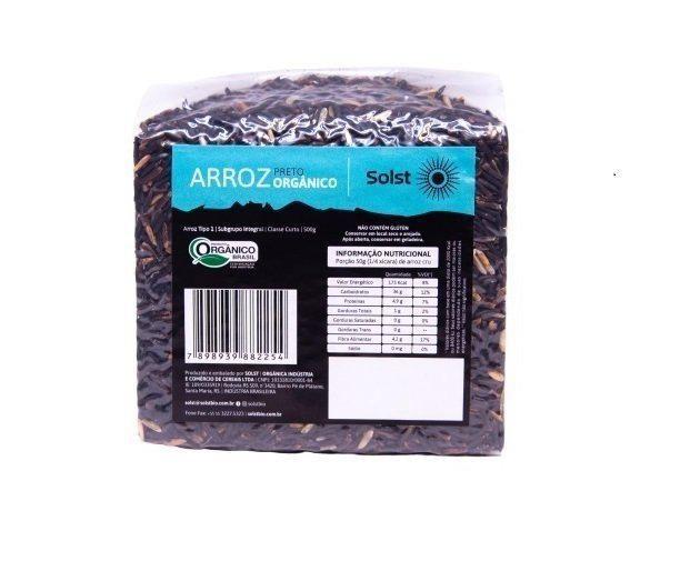 Imagem de Arroz Preto Orgânico Integral À Vácuo Solst 500 G