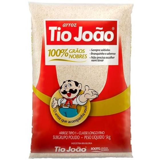 Arroz tio João 5kg Menor preço em Arroz tio João 5kg