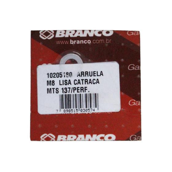 Imagem de Arruela M8 Lisa Catraca Mts 137@Perf Tr 1551 Branco 10205180