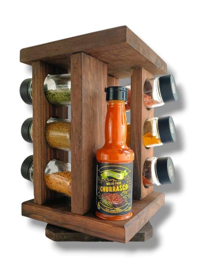 Imagem de Art Lar Kit Torre 2 Molhos Pimenta Churrasco 6 Temperos