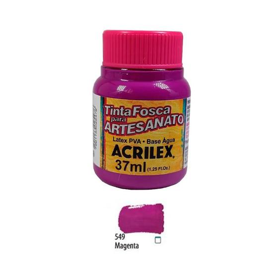 Imagem de Artesanato Acrilex- Tinta Fosca PVA - 37ml - MAGENTA