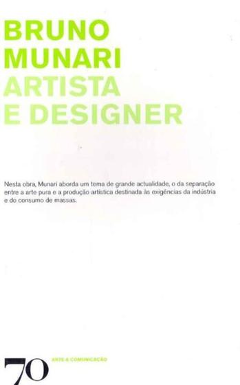 Imagem de Artista e Designer - EDICOES 70