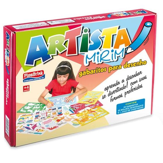 Artista mirim gabaritos para desenho - plasbrink - 358 - Brinquedos de ...