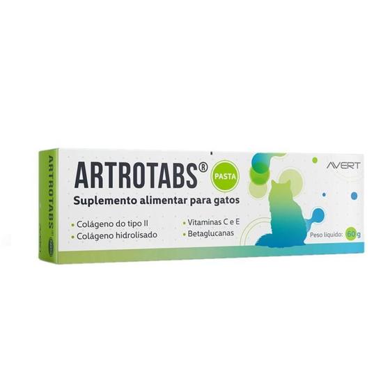 Imagem de Artrotabs Pasta Suplemento Para Gatos 60G - Avert