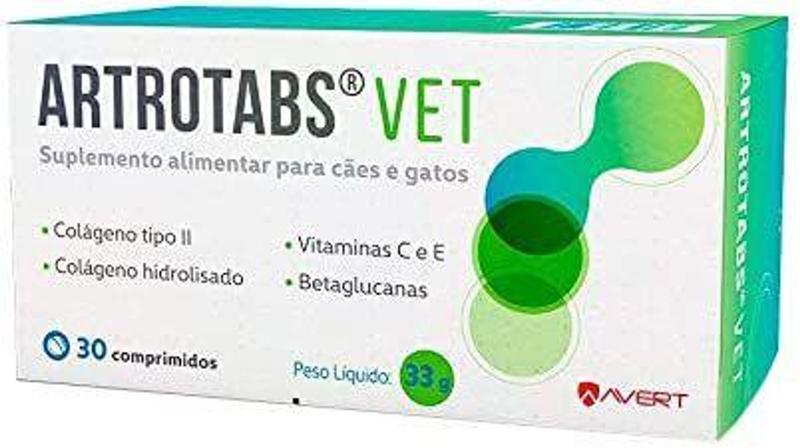 Imagem de Artrotabs Suplemento Alimentar para Cães a Gatos 33g - - AVERT