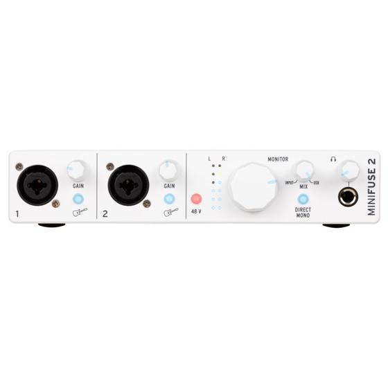 Arturia Minifuse 2 White Interface de Áudio e Midi USB 2x2 Menor preço em Arturia Minifuse 2 White Interface de Áudio e Midi USB 2x2