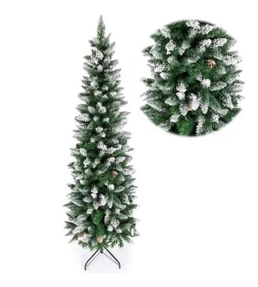 Arvore 30458 de natal slim nevada 210cm c/ 600 galho - Bela Flor - Árvore  de Natal - Magazine Luiza