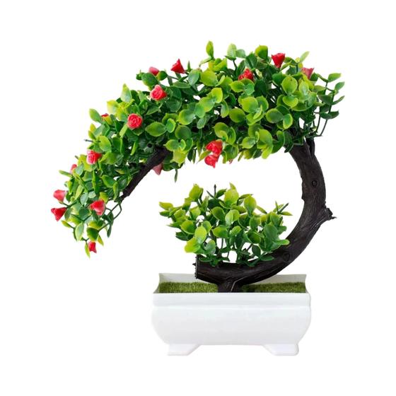 Imagem de Árvore de Bonsai Artificial em Vaso - Decoração para Mesa