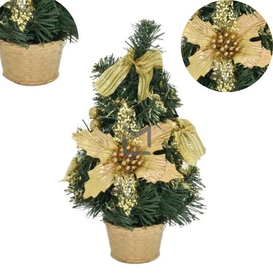Arvore de Mesa Decorada Dourada 31cm Santini Christmas - Mefi - Árvore de  Mesa - Magazine Luiza