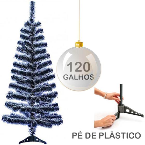 Arvore de natal 1,2m com neve + 120 galhos e pe de plastico - NATALKASA -  Árvore de Natal - Magazine Luiza