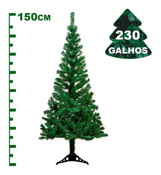 Arvore de Natal 150cm Cheia 230 Galhos - SM - Árvore de Natal - Magazine  Luiza