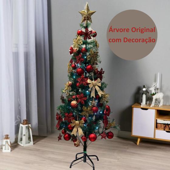 Imagem de Arvore De Natal 150cm Pinheiro Verde 200 Galhos Tradicional