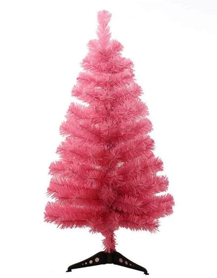 Imagem de Árvore de Natal Artificial S-SSOY - 90cm com Suporte Rosa