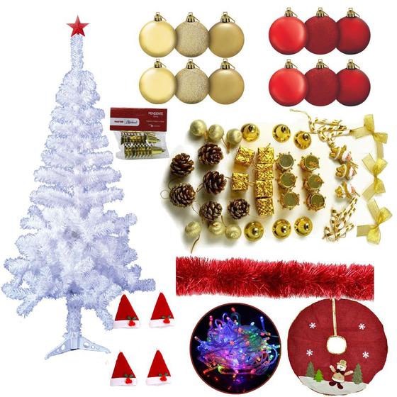 Árvore De Natal Branca 1,50m 220 Galhos Pisca 220v Decorada Com Enfeites 99 Itens - Rio Master - Árvore de Natal - Magazine Luiza Árvore De Natal Branca 1,50m 220 Galhos Pisca 220v Decorada Com Enfeites 99 Itens - Rio Master - Árvore de Natal - Magazine Luiza